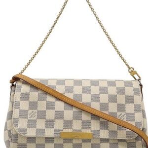 Louis Vuitton Cream and Gray Crossbody Bag